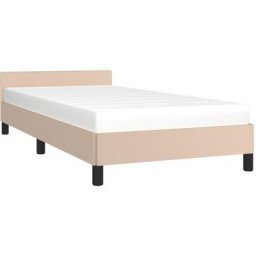 Vidaxl - Bettgestell mit Kopfteil Cappuccino-Braun 80x200 cm Kunstleder Braun