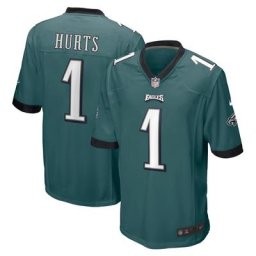 Philadelphia Eagles Nike Heimspiel Trikot - Mitternachtsgrün - Jalen Hurts - Herren
