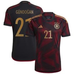 DFB Auswärtstrikot 22 mit Aufdruck Gündoğan 21
