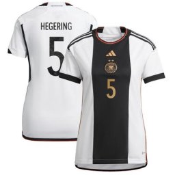 Deutschland-Heimtrikot – 2 Sterne – Damen mit Aufdruck „Hegering 5“.