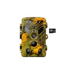Wildkamera LUNIOX VC24, Fotofalle 24MP + HD Video, inkl. 16GB SD Karte