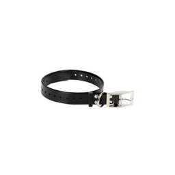 Dogtrace Ersatzhalsband, Kunststoffhalsband mit Öse, 25mm x 70cm, schwarz