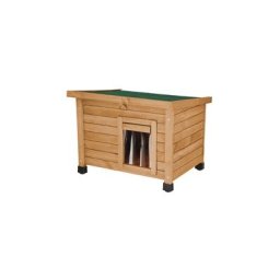 Katzenhaus Rustica aus Holz 57 x 45 x 43cm, Hütte für Katzen und kleine Hunde