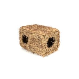 Grashaus XL aus getrocknetem Gras, Unterschlupf und Beschäftigung für Kaninchen und Nagetiere