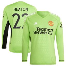 Manchester United Cup adidas Home Goalkeeper Shirt 2023-24 - Long Sleeve with Heaton 22 printing