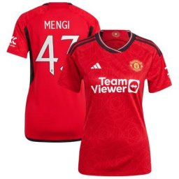 Manchester United Cup adidas Home Shirt 2023-24 - Womens with Mengi 43 printing