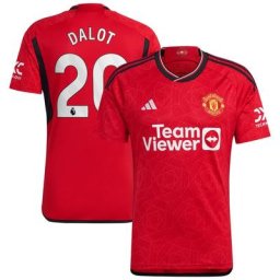 Manchester United Heimtrikot 2023-24 mit Aufdruck Dalot 20