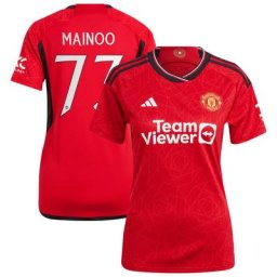 Manchester United Cup adidas Home Shirt 2023-24 - Womens with Mainoo 73 printing