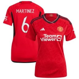 Manchester United Cup adidas Home Shirt 2023-24 - Womens with Martinez 6 printing