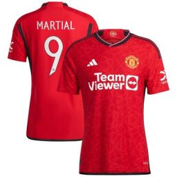 Manchester United Cup adidas Home Authentic Shirt 2023-24 with Martial 9 printing