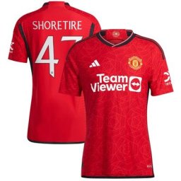 Manchester United Cup adidas Home Authentic Shirt 2023-24 with Shoretire 47 printing