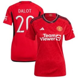 Manchester United Cup adidas Home Shirt 2023-24 - Womens with Dalot 20 printing