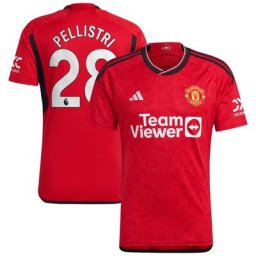 Manchester United Heimtrikot 2023-24 mit Aufdruck Pellistri 28