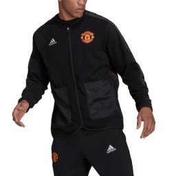 Manchester United Travel Midlayer Top-Schwarz