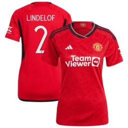 Manchester United Cup adidas Home Shirt 2023-24 - Womens with Lindelof 2 printing