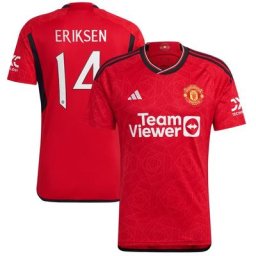 Manchester United Cup adidas Home Shirt 2023-24 with Eriksen 14 printing