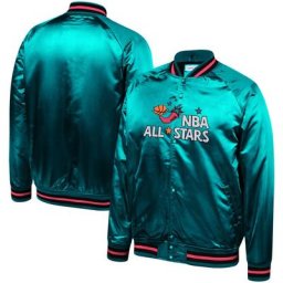 Herren Mitchell & Ness Teal Hardwood Classics 1996 NBA All-Star Game Satin Jacke