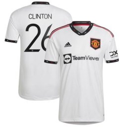 Manchester United Cup Away Shirt 2022-23 with Clinton 26 printing