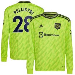 Manchester United Third Shirt 2022-23 - Long Sleeve with Pellistri 28 printing