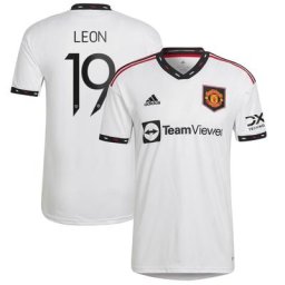Manchester United Cup Away Shirt 2022-23 with Leon 19 printing