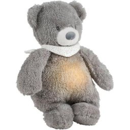 Nattou Kuscheltier Sleepy Bär, grau, Nachtlicht