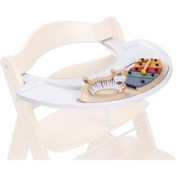 Hauck Hochstuhltablett Alpha Play Music Set Zebra, Holz, Kunststoff, FSC® - schützt Wald - weltweit