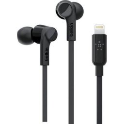 Belkin Rockstar In-Ear Kopfhörer mit Lightning Connector In-Ear-Kopfhörer (Geräuschisolierung)
