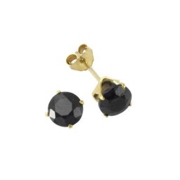 Fascination by Ellen K. Paar Ohrstecker 333/- Gelbgold Safir blau