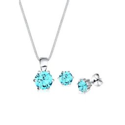 Elli Schmuckset Basic mit Kristall rund