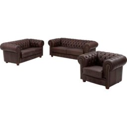 Max Winzer® Polstergarnitur Norwin, (Set, 3-tlg)