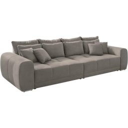 Jockenhöfer Gruppe Big-Sofa Moldau, Inklusive loser Rücken- und Zierkissen, frei im Raum stellbar
