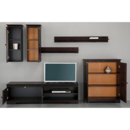 Home affaire Wohnwand, (Set, 4-St), Set aus: 2 Hängeschränken, Lowboard und Kommode