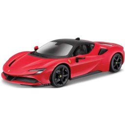 Bburago Sammlerauto Ferrari SF90 Stradale, rot, Maßstab 1:18