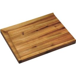 KESPER for kitchen & home Schneidebrett, Holz, mit abfallender Schneidfläche für Saftauffang