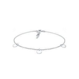 Elli Fußkette Basic Kreis Geo Trend Minimal 925 Sterling Silber