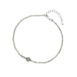 JOBO Fußkette Fußkettchen, Labradorit und Hematin 26 cm