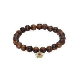 Fossil Armband SUTTON MODERN & MAGIC, JF04324710, mit Tigerauge und Zirkonia (synth)