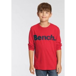 Bench. Langarmshirt Basic in melierter Optik