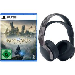 PlayStation 5 PS5 Pulse 3D-Wireless-Headset camouflage + Hogwarts Legacy Gaming-Headset (True Wireless, Wireless)