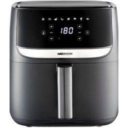 Medion® Heißluftfritteuse MD 10532, 1700 W, 8 Automatikprogramme, digitale Bedieneinheit