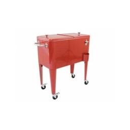 Kühlbox, Kühlwagen, Getränkekühler (Rot) - Kailua Cooler