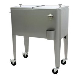 Kühlbox, Kühlwagen, Getränkekühler (Grau) - Kailua Cooler