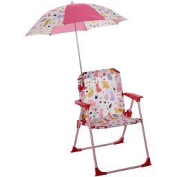 Kinder-Campingstuhl mit Sonnenschirm Kinder-Strandstuhl Klappstuhl für 1-3 Jahre leichte Gewicht