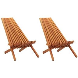 Vidaxl - Garten-Liegestühle 2 Stk. Massivholz Akazie Braun