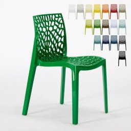 Stapelbar Polypropylen Küche Bar Stühle Gruvyer Farbe: Grün - Grand Soleil