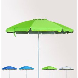 Beachline - Roma Sonnen Strandschirm Alu Windfest uv Schutz 240 cm Grün