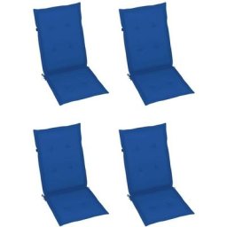 Hommoo - Gartenstuhlauflagen 4 Stk. Königsblau 120x50x4 cm YQvidaXL314117DE