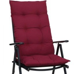 6x Auflage Cozy für Hochlehner 55% Baumwolle rot - Detex