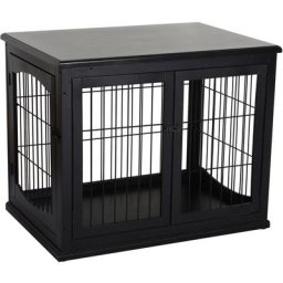 Hundehütte Hundehaus Transportbox mit Tischoberfläche Kleintierkäfig für Innen Hundebox Tierkäfig