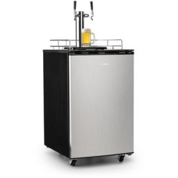 Klarstein - Big Spender Double Bierfass-Kühlschrank Bierzapfanlage 173l - Schwarz
